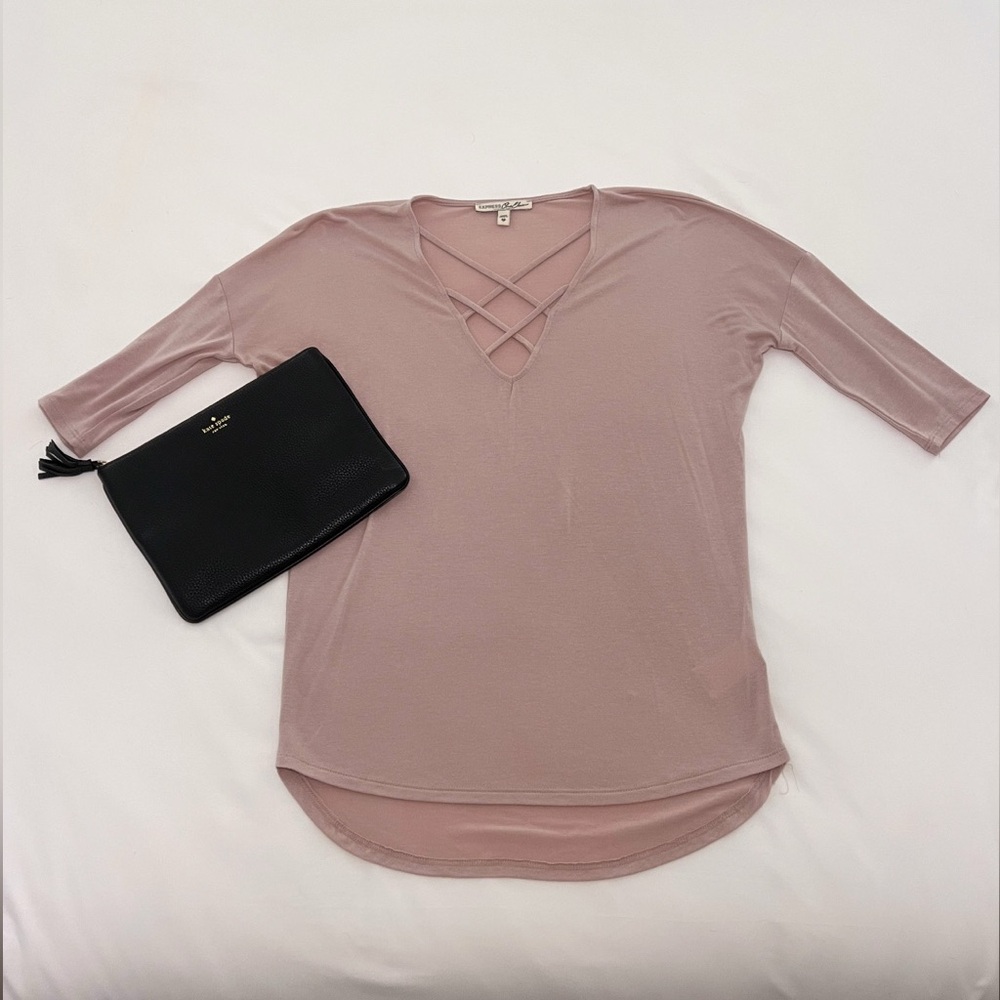 Express One Eleven Criss Cross Top